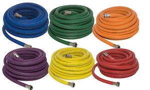 colored garden hoses